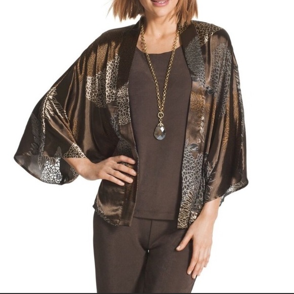 Silk Kimono Top - Picture 2 of 6